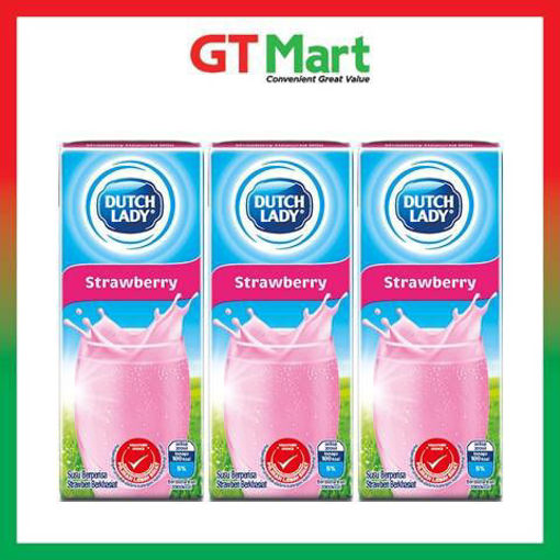 Picture of DUTCHLADY PF MILK UHT STRAWBERRY 200ML 