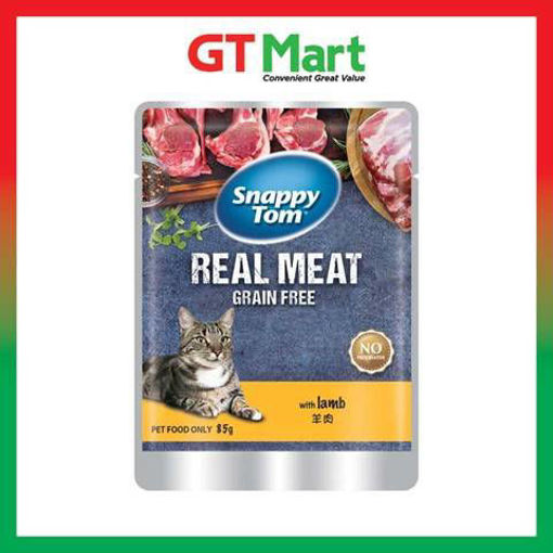 Picture of Snappy Tom Pouch Cat Food Lamb 85g