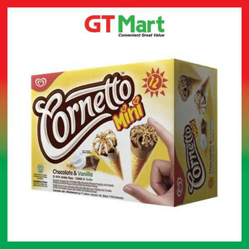 Picture of Wall's Cornetto Mini Chocolate & Vanilla Multipack 12 x 28ml