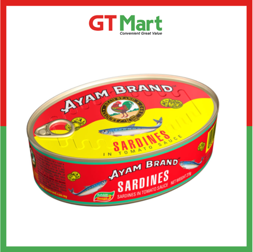 Picture of AYAM BRAND SARDINE TOMATO OVAL 215G
