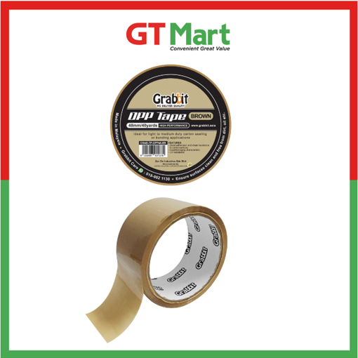 Picture of GRABBIT BROWN OPP TAPE 48MMX40YDS