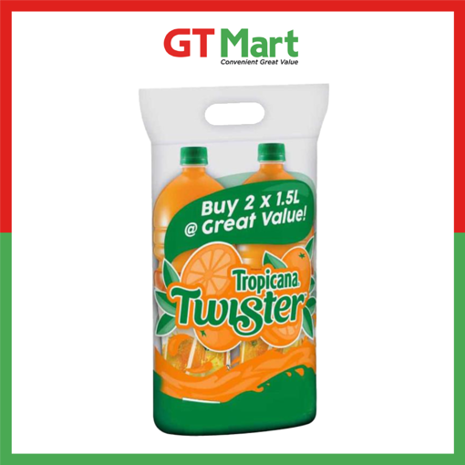Picture of TROPICANA TWISTER SEALED TWIN PACK 1.5L X 2