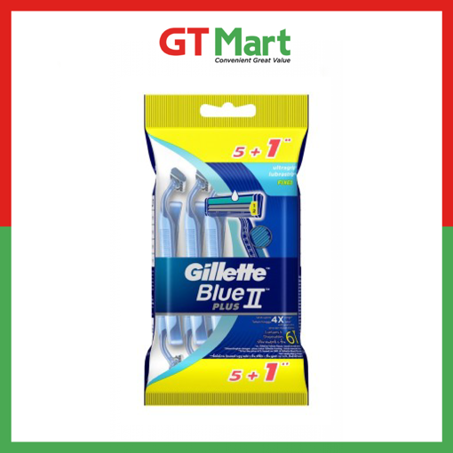 Picture of GILLETTE BLUE II PLUS POLYBAG 5S+1S
